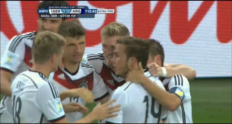 Video Thumbnail: Mario Götze Germany vs Argentina 2014 FIFA World Cup Goal.