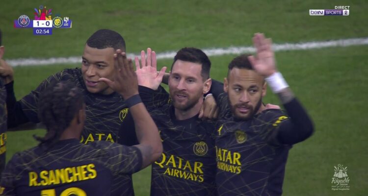 Video Thumbnail: BUT – Lionel Messi ouvre le score d'entrée, bien servi par Neymar