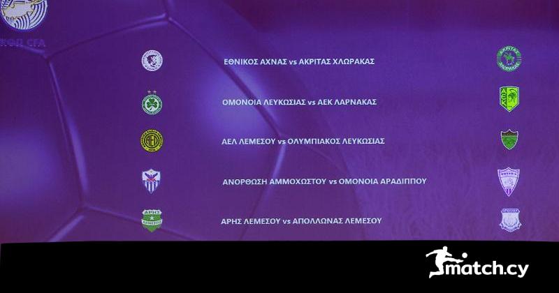Το πρόγραμμα της 1ης αγωνιστικής της Cyprus League by Stoiximan