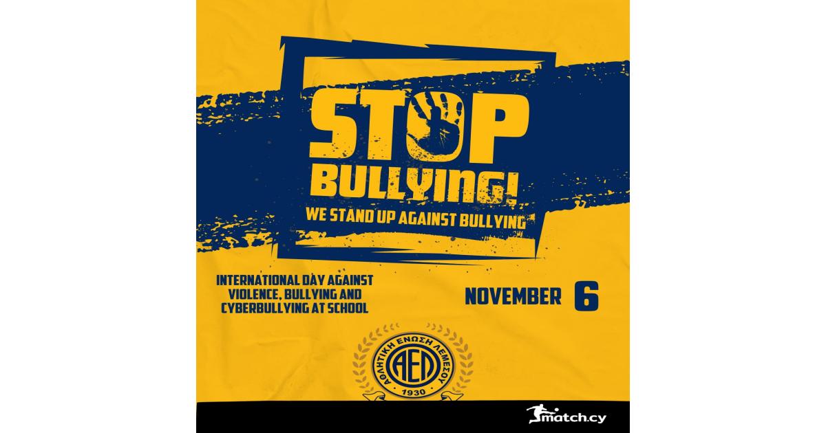 «Στεκόμαστε ενάντια σε κάθε μορφή βίας, εκφοβισμού και κυβερνοεκφοβισμού…»